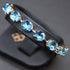 Браслет "Venus II (Aquamarine Blue)" с кристаллами Swarovski™